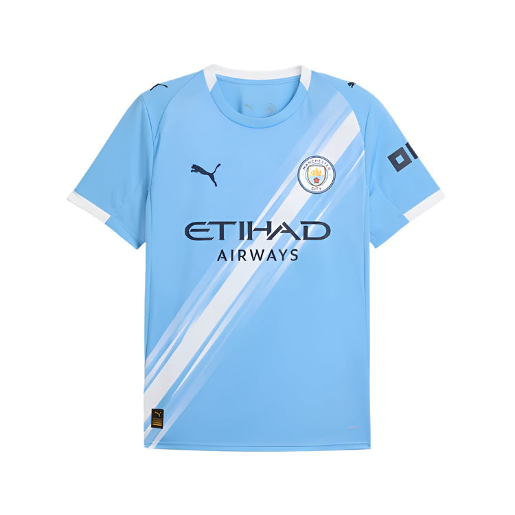 Puma Josko Gvardiol Manchester City Home Jersey 25/26 w/ EPL + Sponsor Patch (Team Light Blue/Puma White)