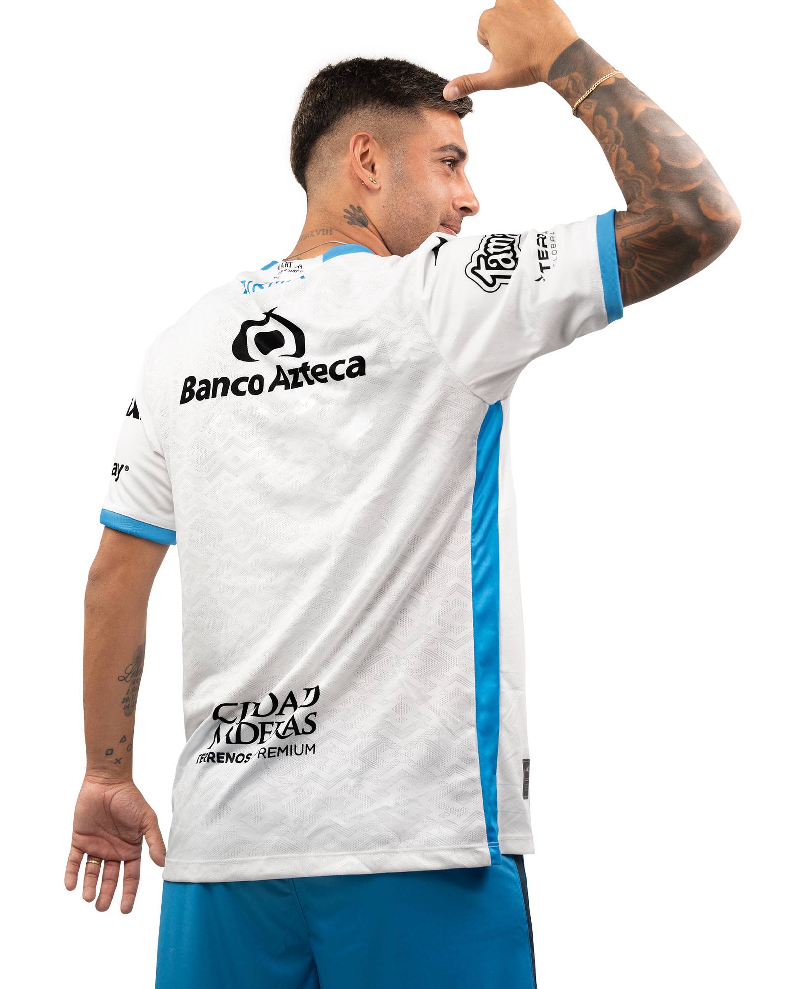 Pirma Men's Puebla Home Jersey 25/26 (White/Royal Blue)