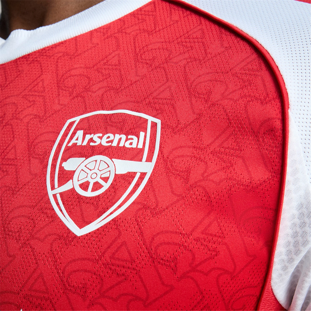 adidas Kieran Tierney Arsenal FC Authentic Home Jersey 25/26 w/ EPL Patch (Better Scarlet/White)