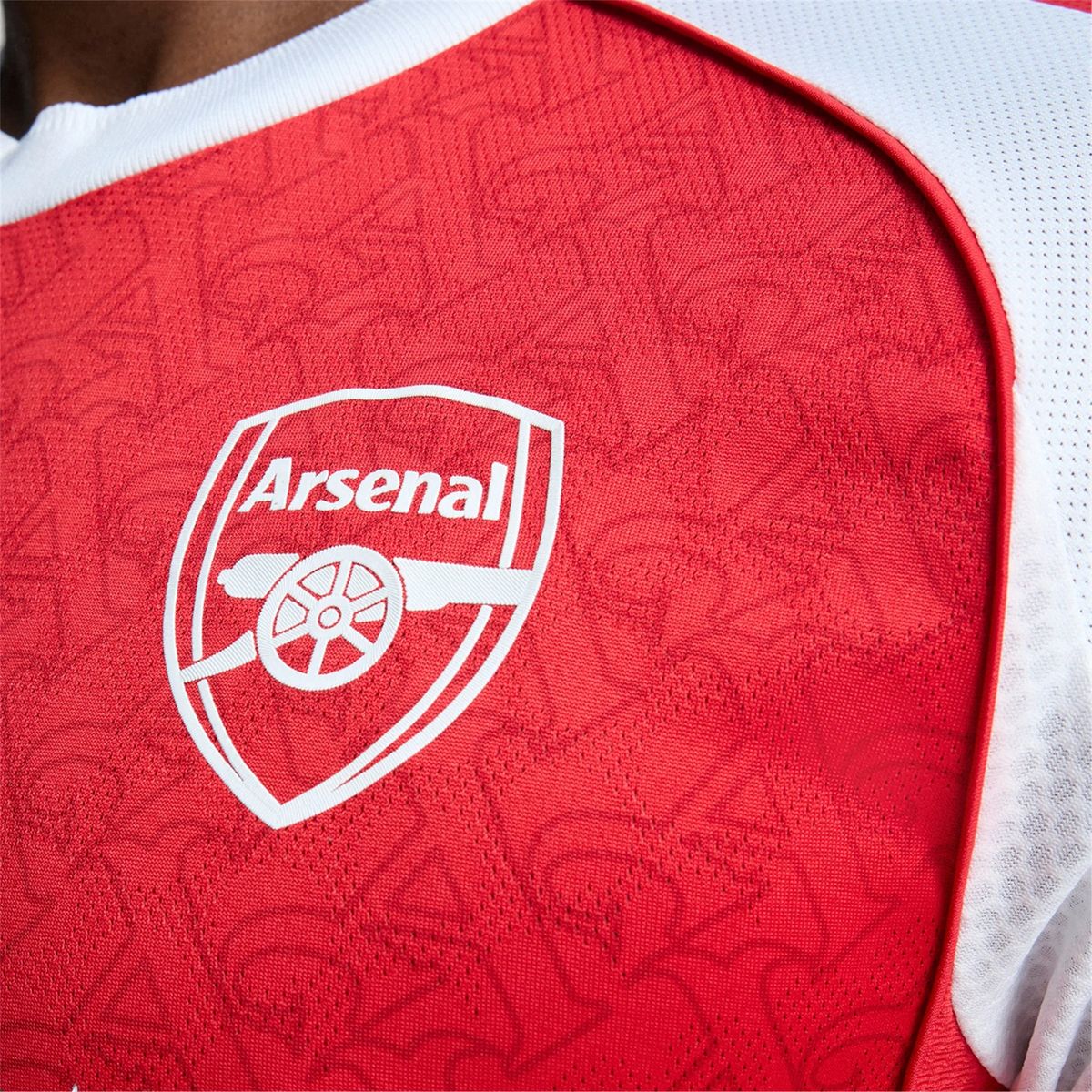 adidas David Raya Arsenal FC Authentic Home Jersey 25/26 w/ EPL Patch (Better Scarlet/White)