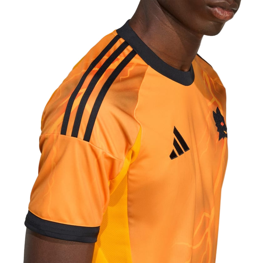 adidas Roma Bryan Cristante Away Jersey w/ Europa League Patches 25/26 (Orange/Black)