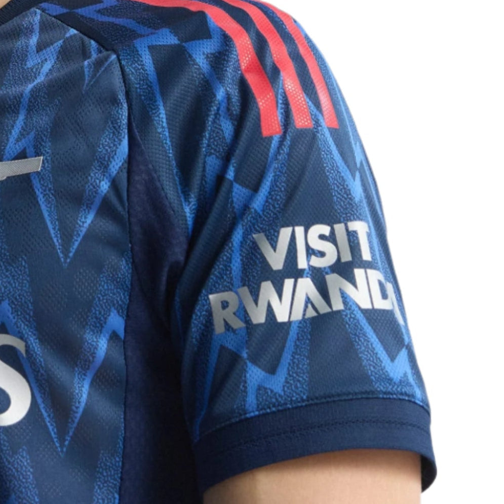 adidas Arsenal Authentic Eberechi Eze Away Jersey w/ EPL + No Room For Racism 25/26 (Indigo/Silver)