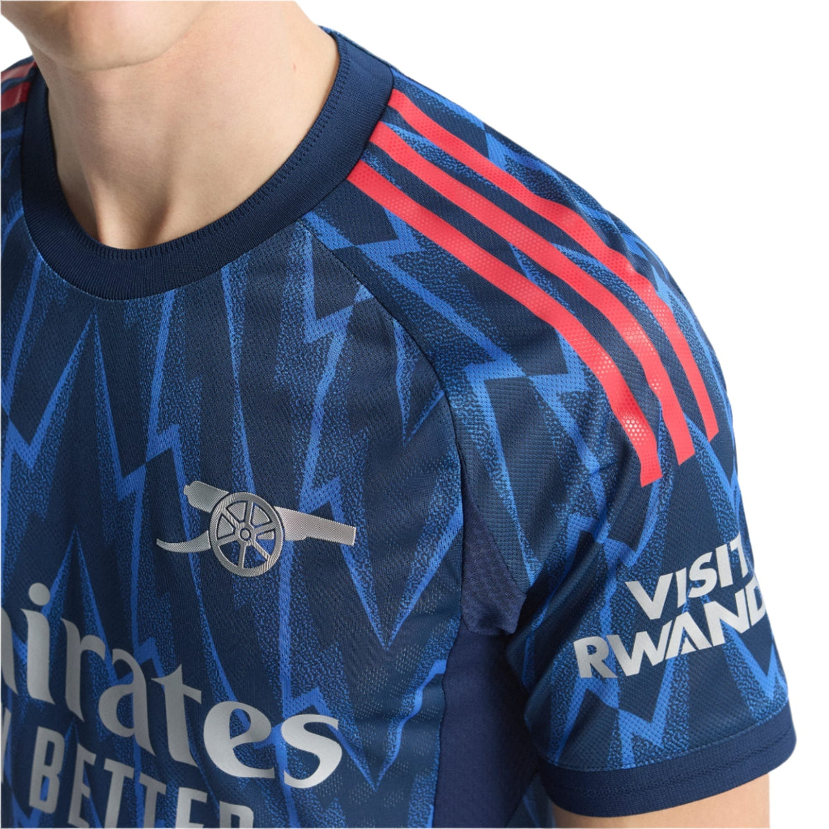 adidas Arsenal Authentic Lewis-Skelly Away Jersey w/ EPL + No Room For Racism 25/26 (Indigo/Silver)