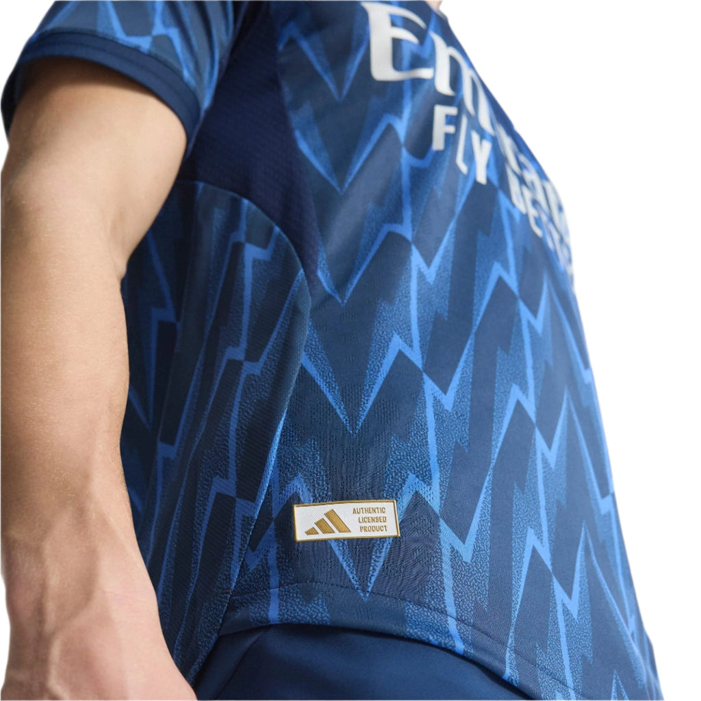 adidas Arsenal Authentic Away Jersey w/ EPL + No Room For Racism 25/26 (Indigo/Silver)