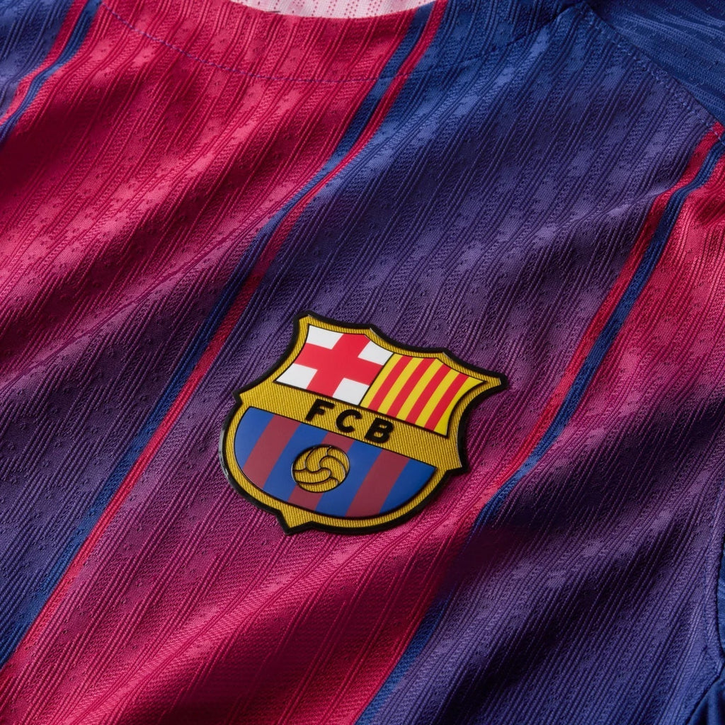 Nike Barcelona Authentic Home Jersey w/ Champions League Patches 25/26 (Deep Royal Blue/Midwest Gold)