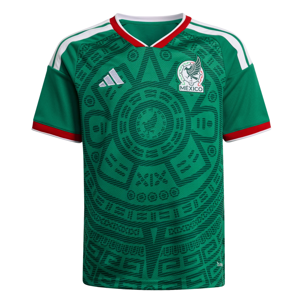 adidas Youth Mexico 2026 Home World Cup Jersey (Bold Green)