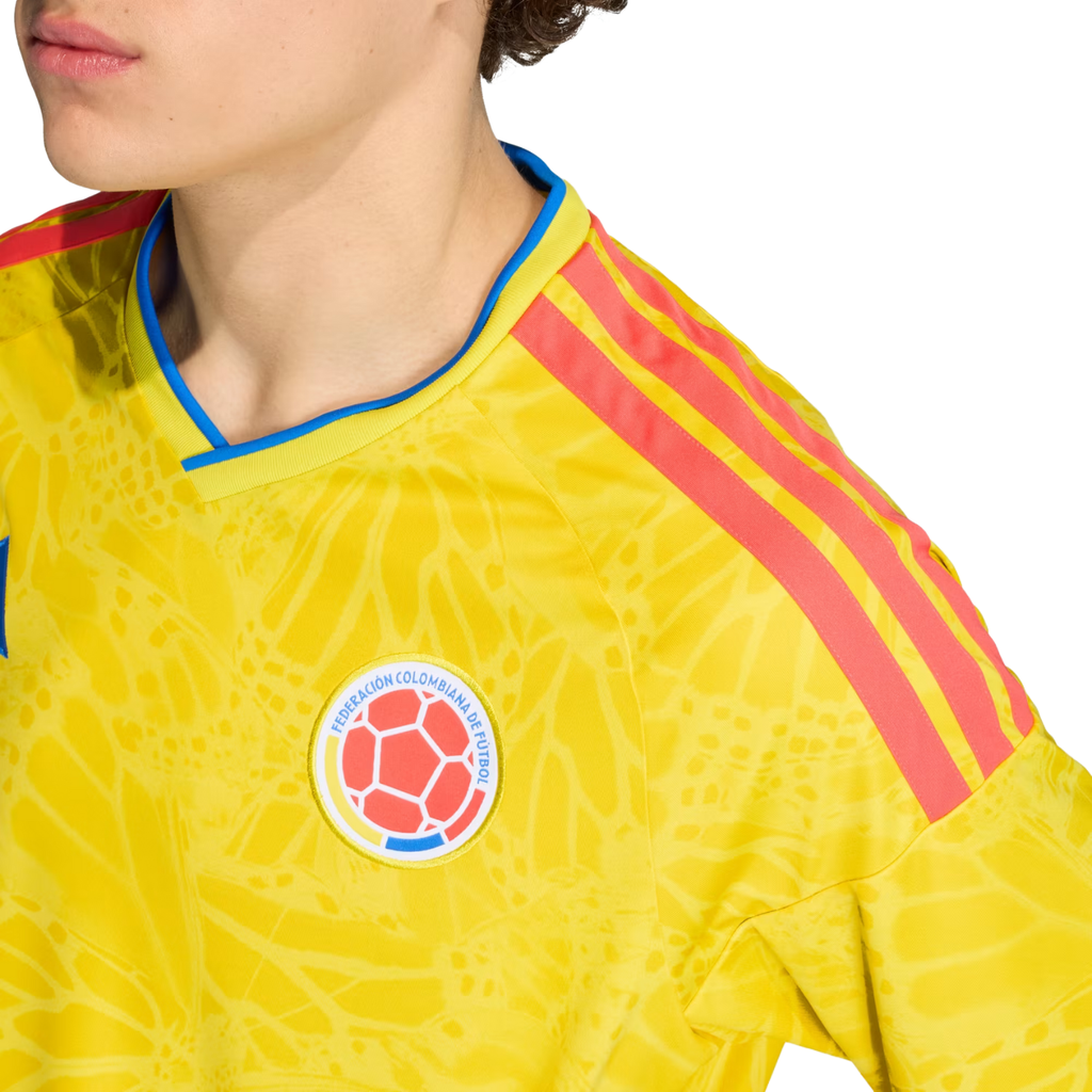adidas Men's Uribe Colombia 2026 Home Jersey (Impact Yellow)