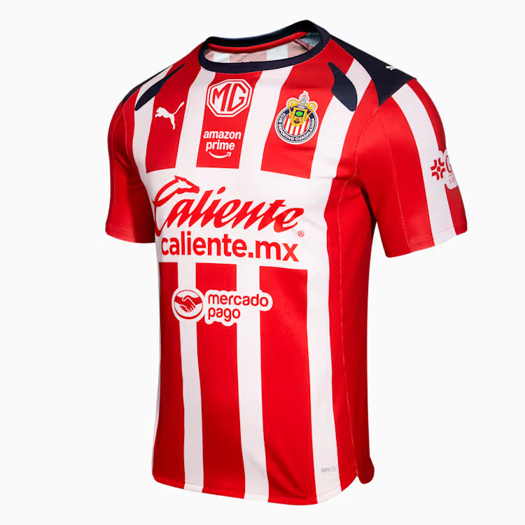 Puma Luis Olivas Men's Chivas De Guadalajara Home Jersey 25/26 (Puma Red/White)
