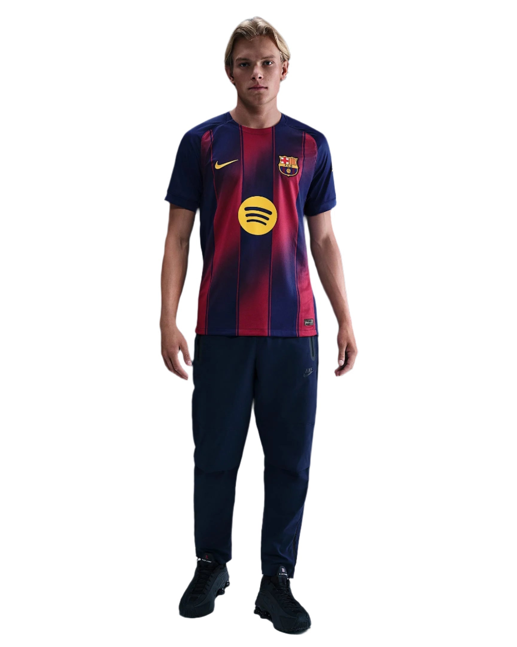Nike Pau Victor FC Barcelona Home Jersey 25/26 w/ Champions League Patches (Deep Royal Blue/Midwest Gold)