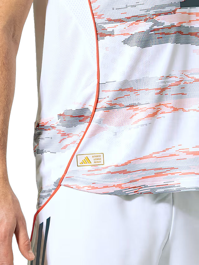 adidas Ito Authentic Away Jersey 25/26 w/ Sponsor + Meister Bundesliga Patch (White/Red)
