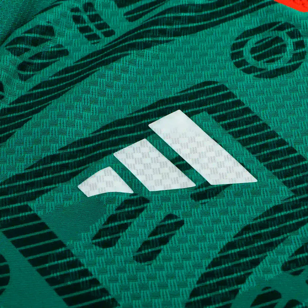 adidas Men's Mexico Long-Sleeve Authentic Home Jersey 2026 (Bold Green)