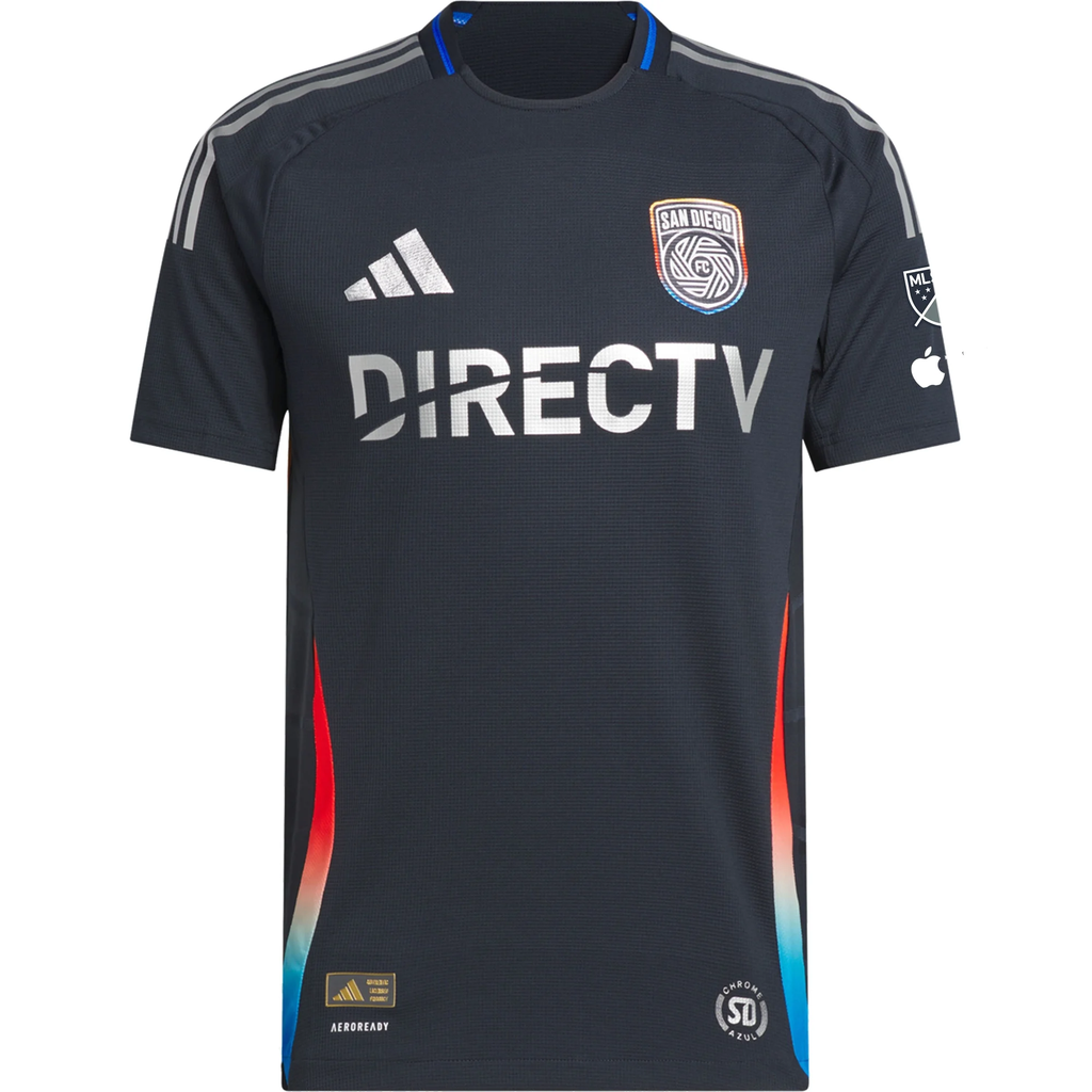 adidas Heine Gikling Bruseth San Diego FC Authentic Home Jersey w/ MLS + Apple TV Patches 25/26 (Night Navy)