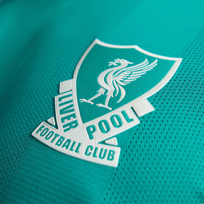 adidas Liverpool FC Authentic Dominik Szoboszlai Third Jersey w/ EPL + No Room For Racism Patches 25/26 (Sea Green)