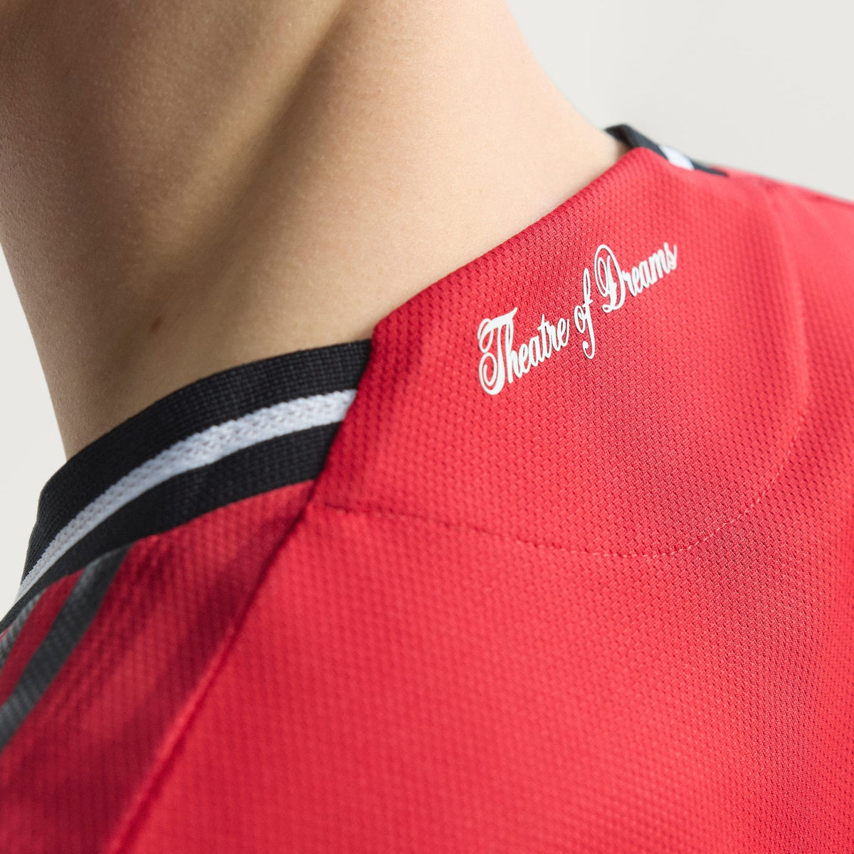 adidas Heaven Men's Manchester United Authentic Home Jersey 25/26 w/ NRFR + EPL Patch (Red)