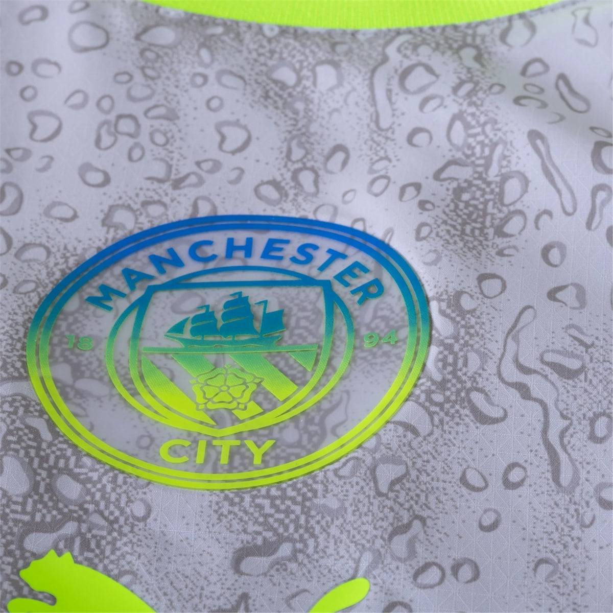 Puma Manchester City Authentic Rayan Cherki Third Jersey w/ EPL + No Room For Racism 25/26 (Cool Weather/Pro Green)