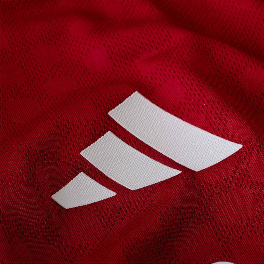 adidas Men's Liverpool FC Authentic Gravenberch Home Jersey 25/26 w/ Champions League Patches (Strawberry Red)