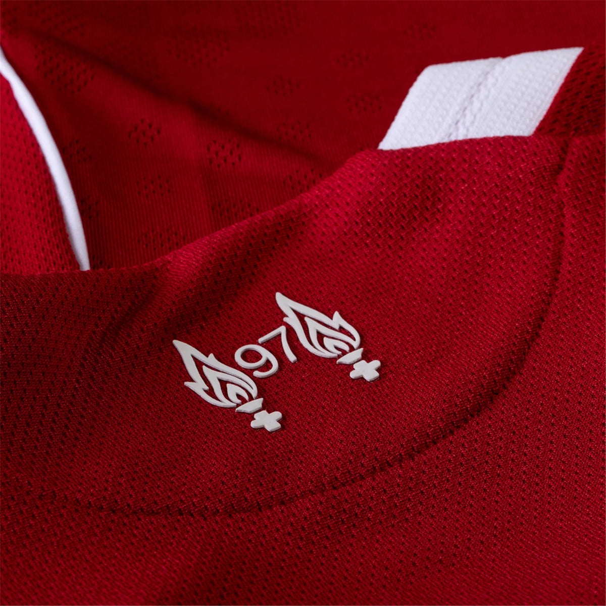 adidas Men's Liverpool FC Authentic Gakpo Home Jersey 25/26 w/ Champions League Patches (Strawberry Red)