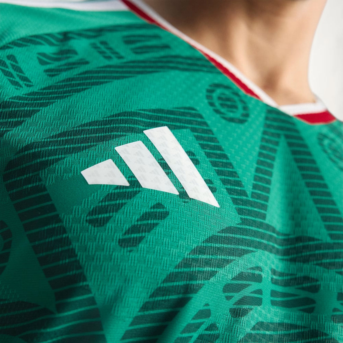 adidas Men's J. Quinones Mexico Authentic Home 2026 World Cup Jersey (Bold Green)
