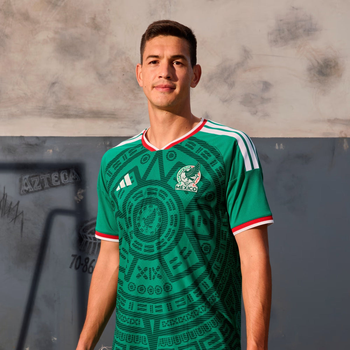 adidas Men's J. Corona Mexico Authentic Home 2026 World Cup Jersey (Bold Green)