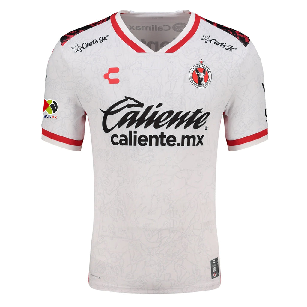 Charly Shamar Nicholson Men's Xolos De Tijuana Away Jersey 25/26 w/ BBVA MX Patch (White)