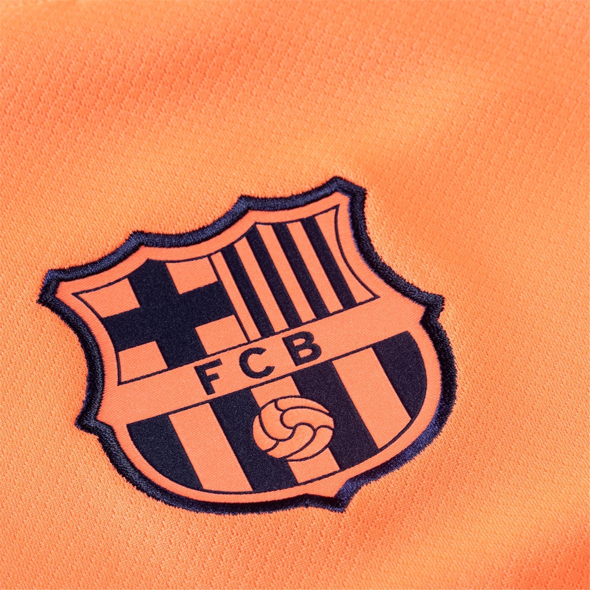 Nike Lamine Yamal Men's FC Barcelona T90 Third Jersey 25/26 w/ Champions League Patches (Mango/Navy)