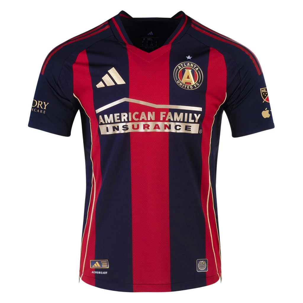 adidas Josh Cohen Atlanta United Authentic Home Jersey w/ MLS Patches 25/26 (Red/Black)