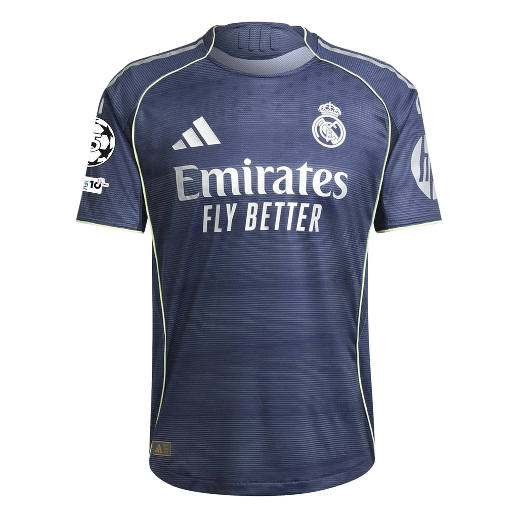 adidas Ferland Mendy Real Madrid Authentic Away Jersey 25/26 w/ Champions League Patches (Legend Ink