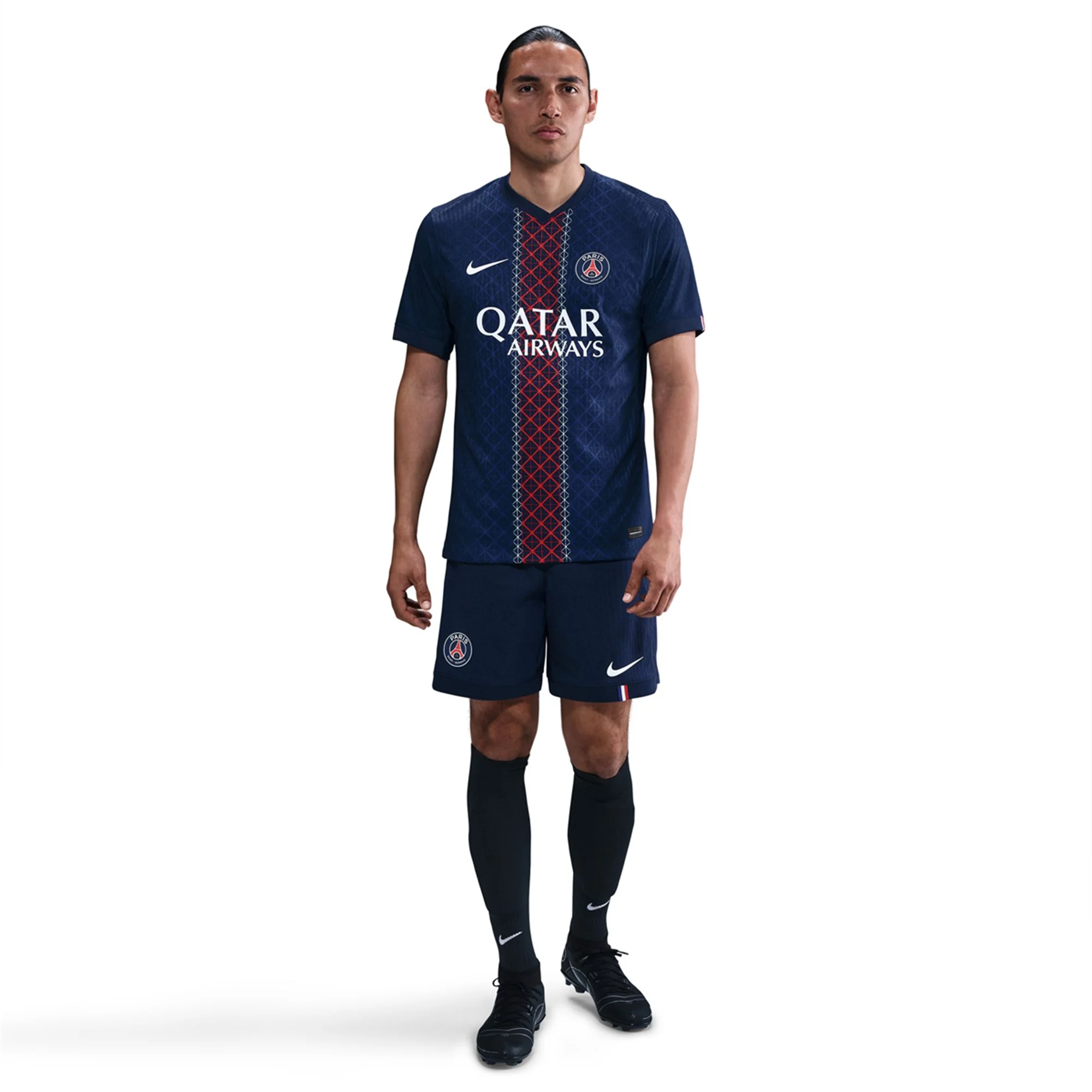 Nike Men's Doue Paris Saint-Germain Authentic Home Jersey 25/26 w/ Champions League Patches (Navy)
