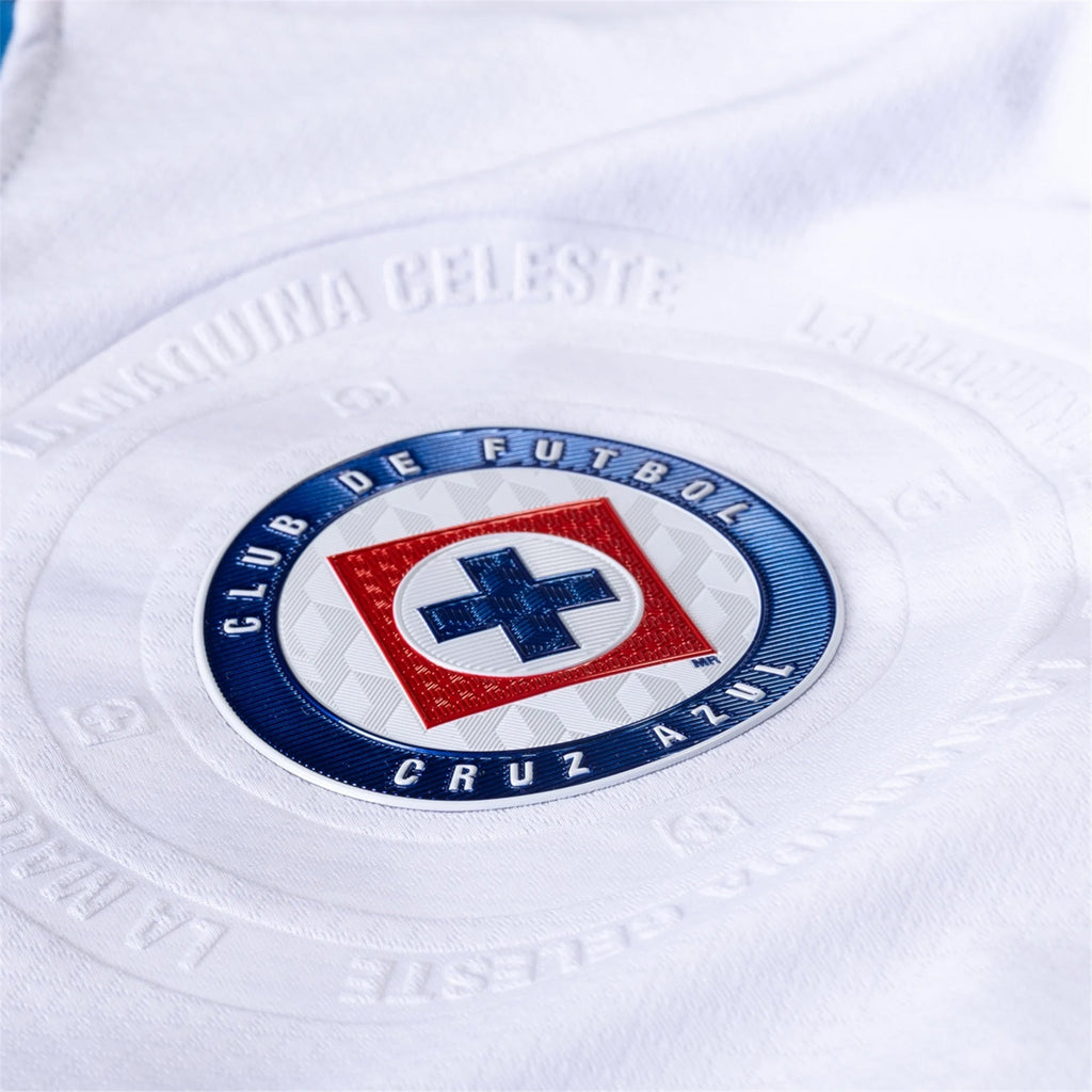 Pirma Amaury Morales Cruz Azul Away Jersey 24/25 (White/Blue)