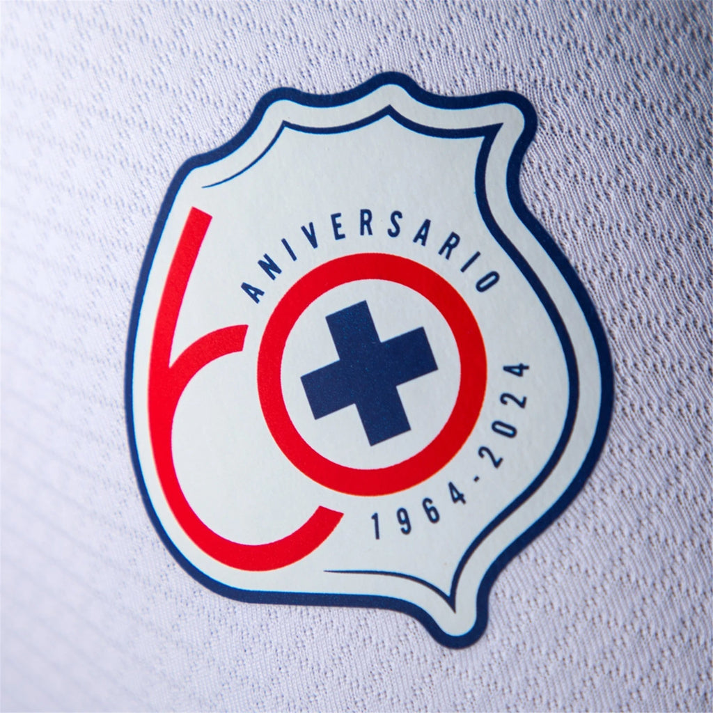 Pirma Omar Campos Cruz Azul Away Jersey 24/25 (White/Blue)