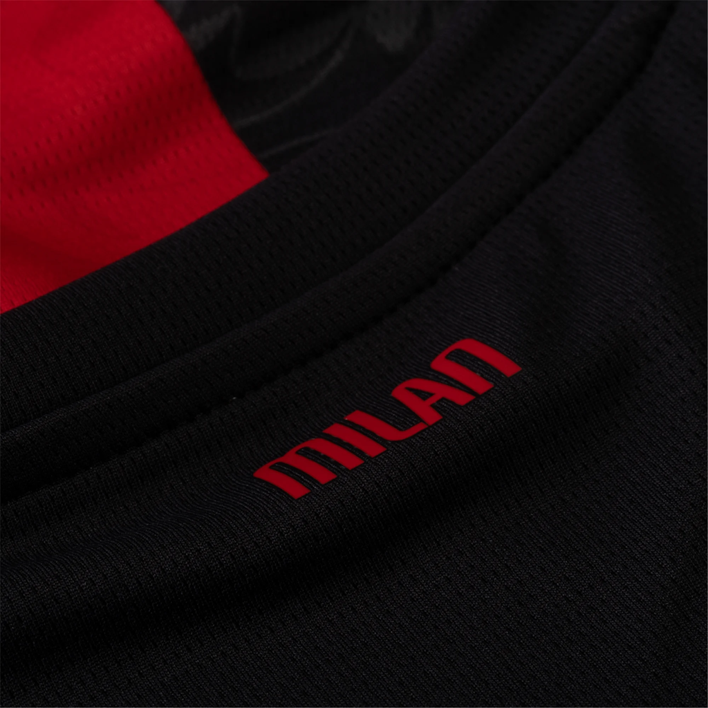 Puma Gabbia Men's AC Milan Home Jersey w/ Champions League Patches 25/26 (Red/Black)
