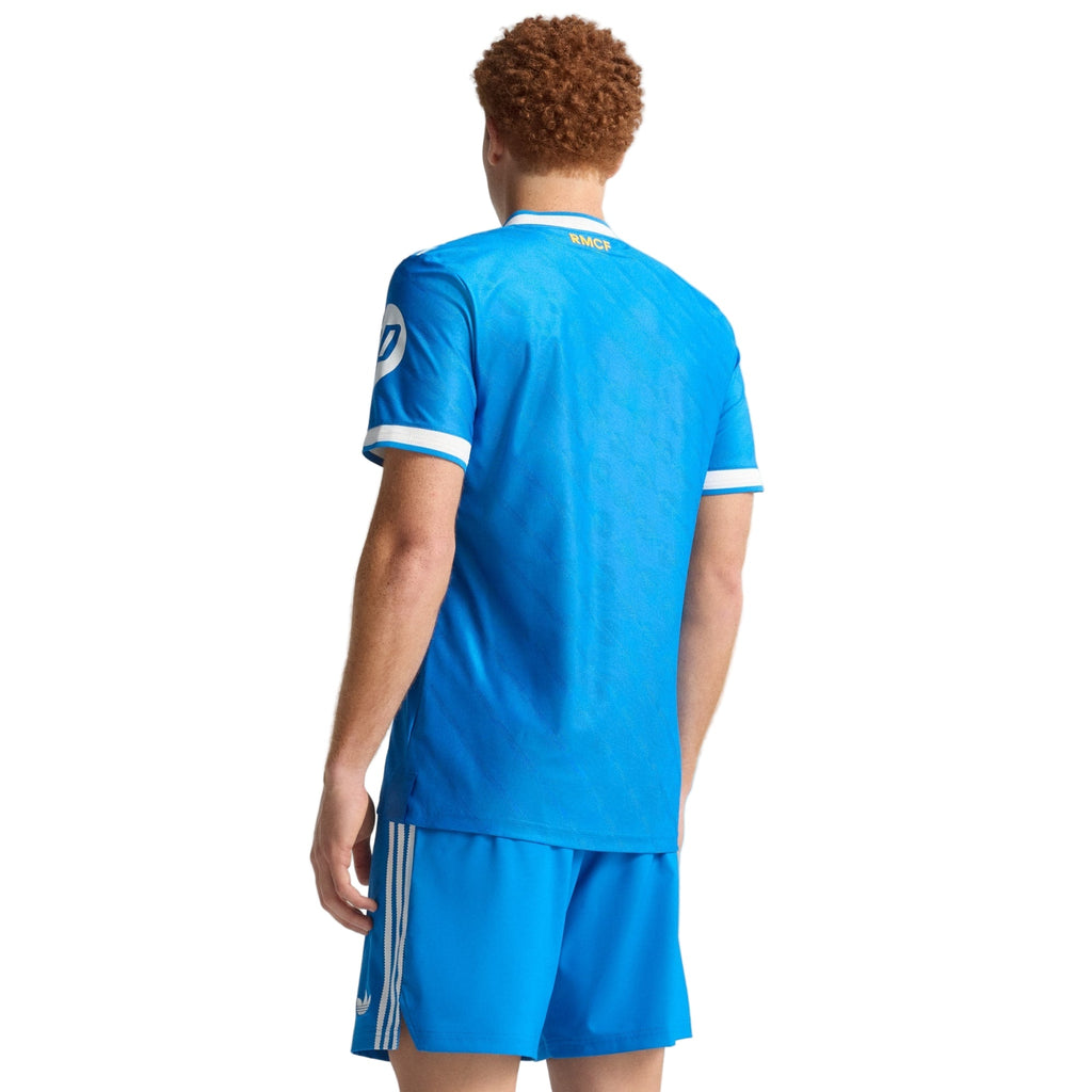 adidas Men's Bellingham Real Madrid 25/26 Authentic Third Jersey w/ Champions League Patches (Blue)
