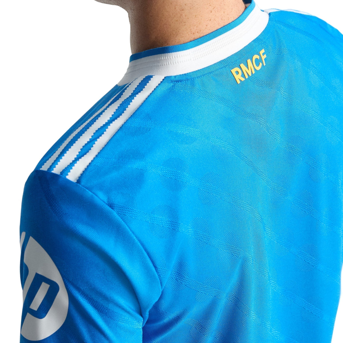 adidas Men's Bralim Real Madrid 25/26 Authentic Third Jersey w/ Champions League Patches (Blue)