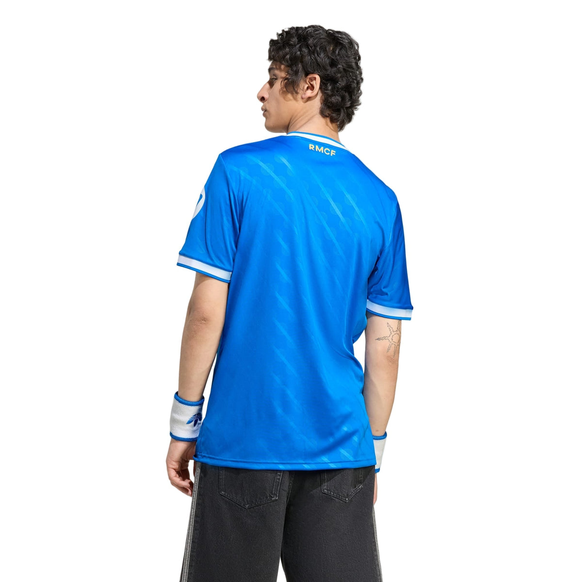 adidas Mastantuono Men's Real Madrid Third Jersey 25/26 w/ Champions League Patches (Blue/White)