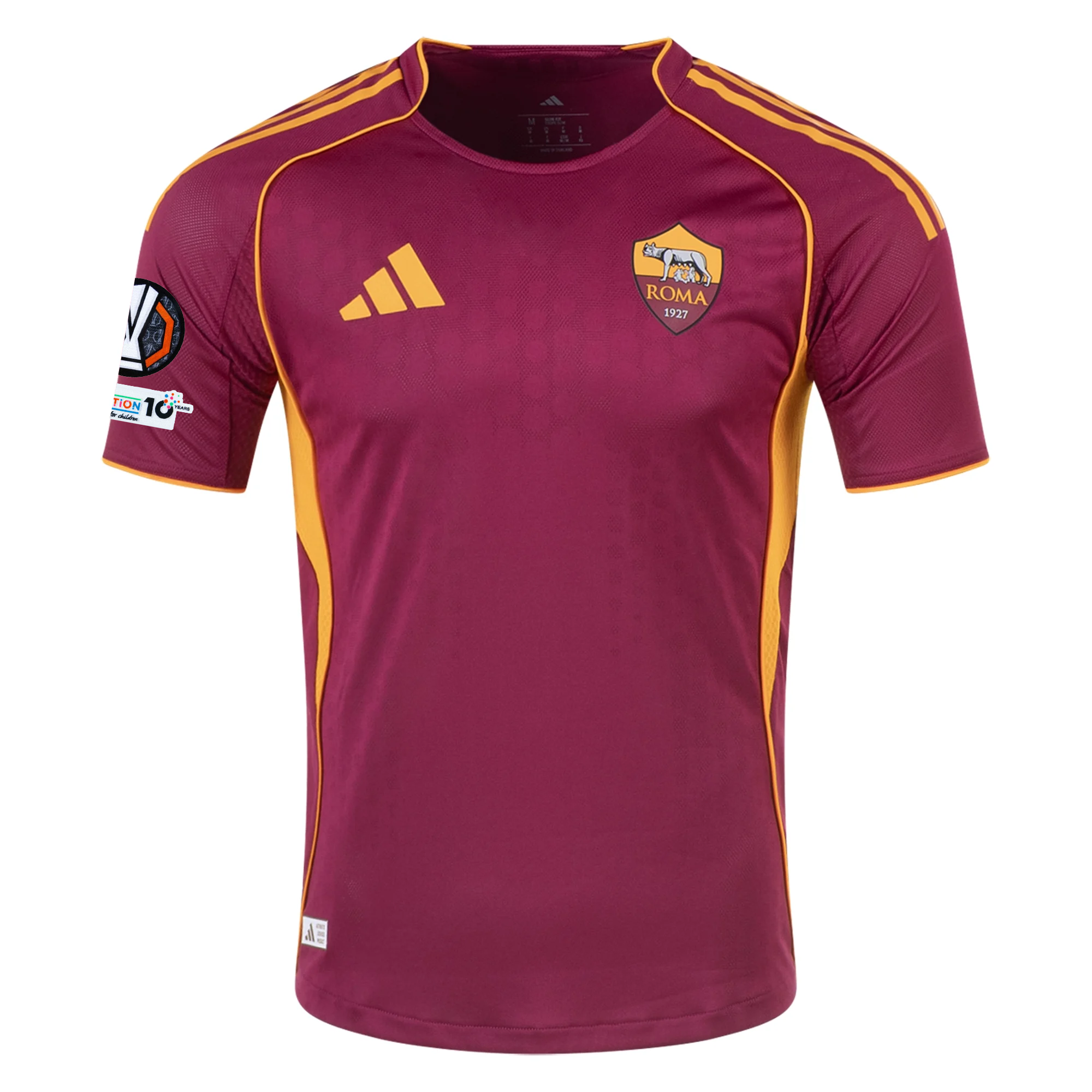 adidas Roma Authentic Artem Dovbyk Home Jersey w/ Europa League Patches 25/26 (Burgundy)