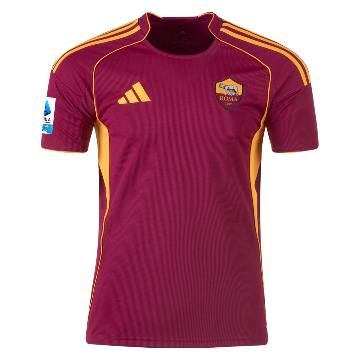 adidas Men's Roma Home Jersey w/ Serie A Patch 25/26 (Burgundy)