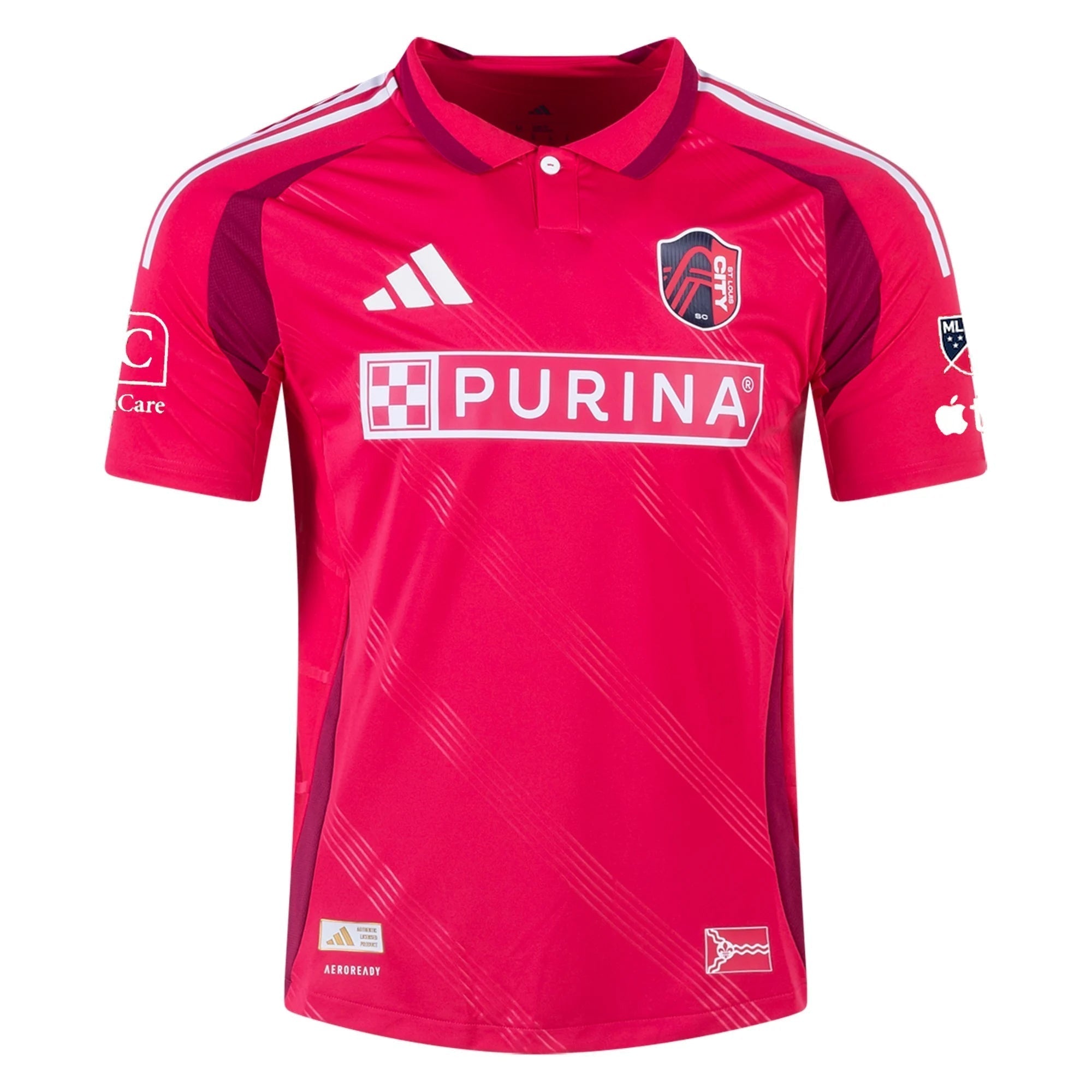 adidas Célio Pompeu St. Louis FC Authentic Home Jersey 25/26 (Power Pink)