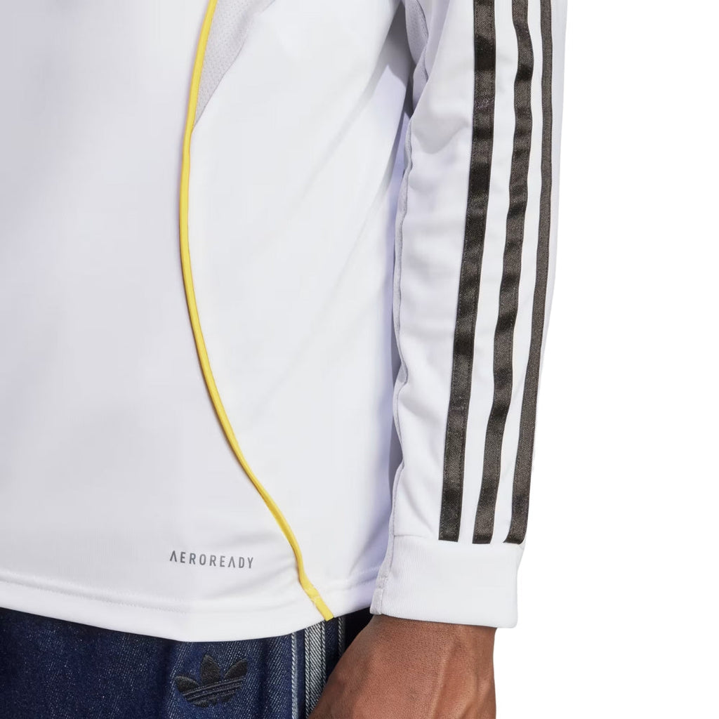 adidas Real Madrid D. Ceballos Long Sleeve Home Jersey w/ Intercontinental + Champions League Patches 25/26 (White)