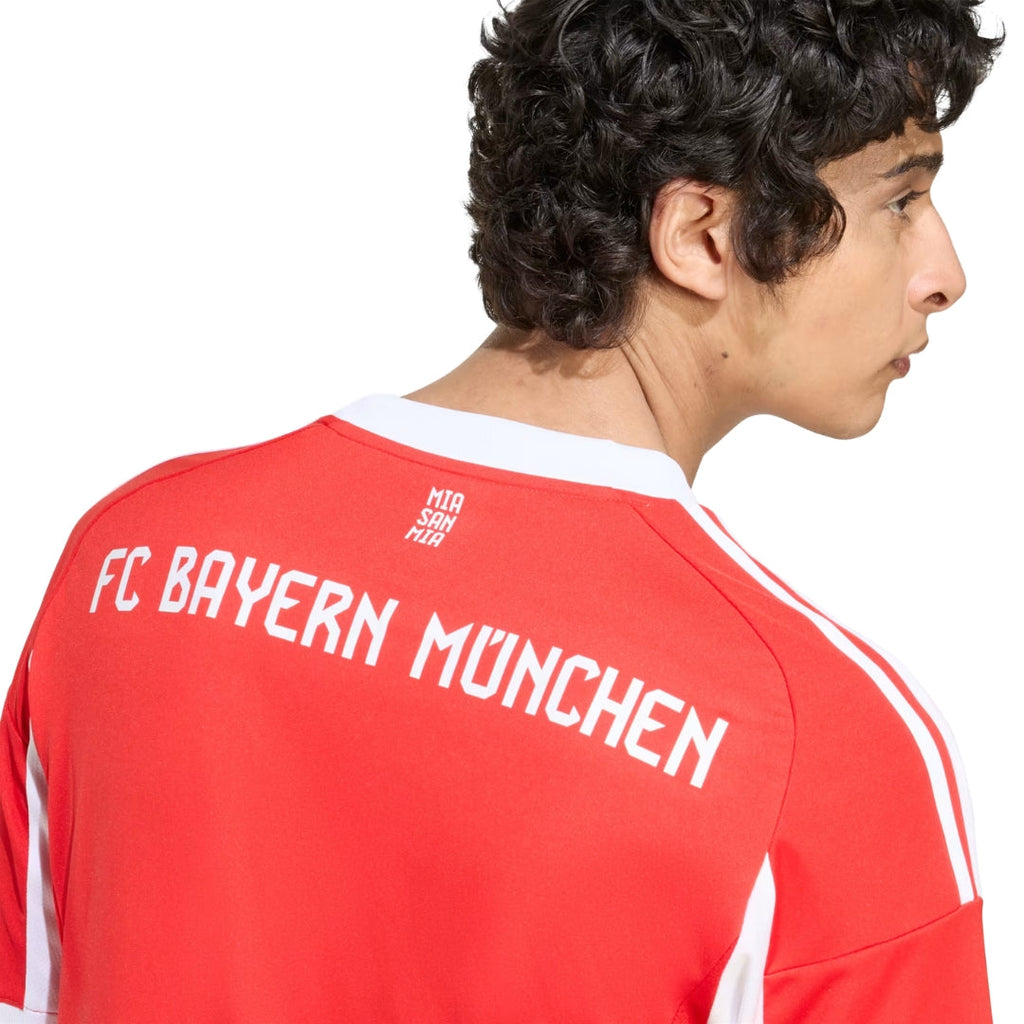 adidas Bayern Munich Pavlovic Home Jersey w/ Champions League Patches 25/26 (Red)
