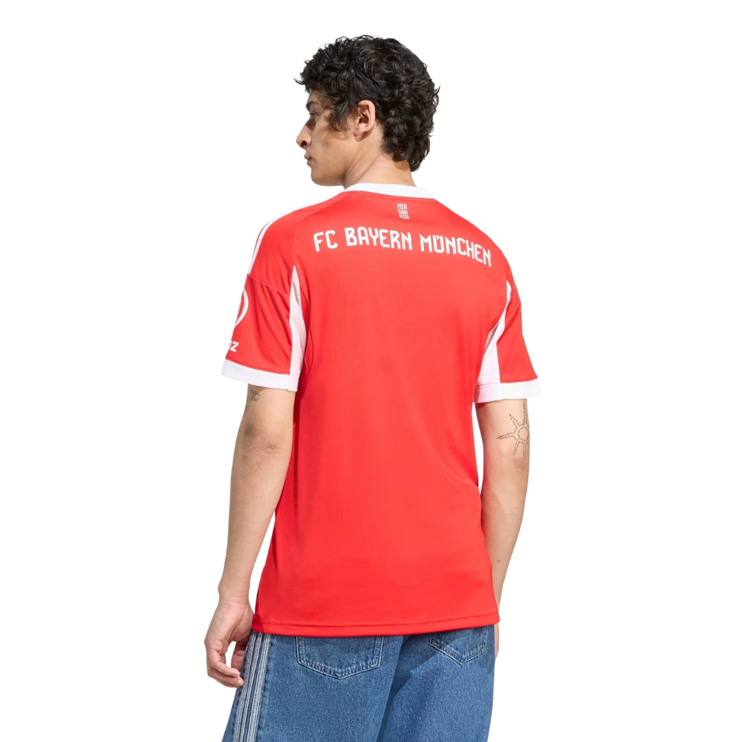 adidas Bayern Munich Home Jersey w/ Champions League Patches 25/26 (Red)