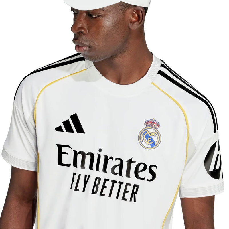 adidas Arda Güler Real Madrid 25/26 Home Jersey w/ Champions League Patches (White)