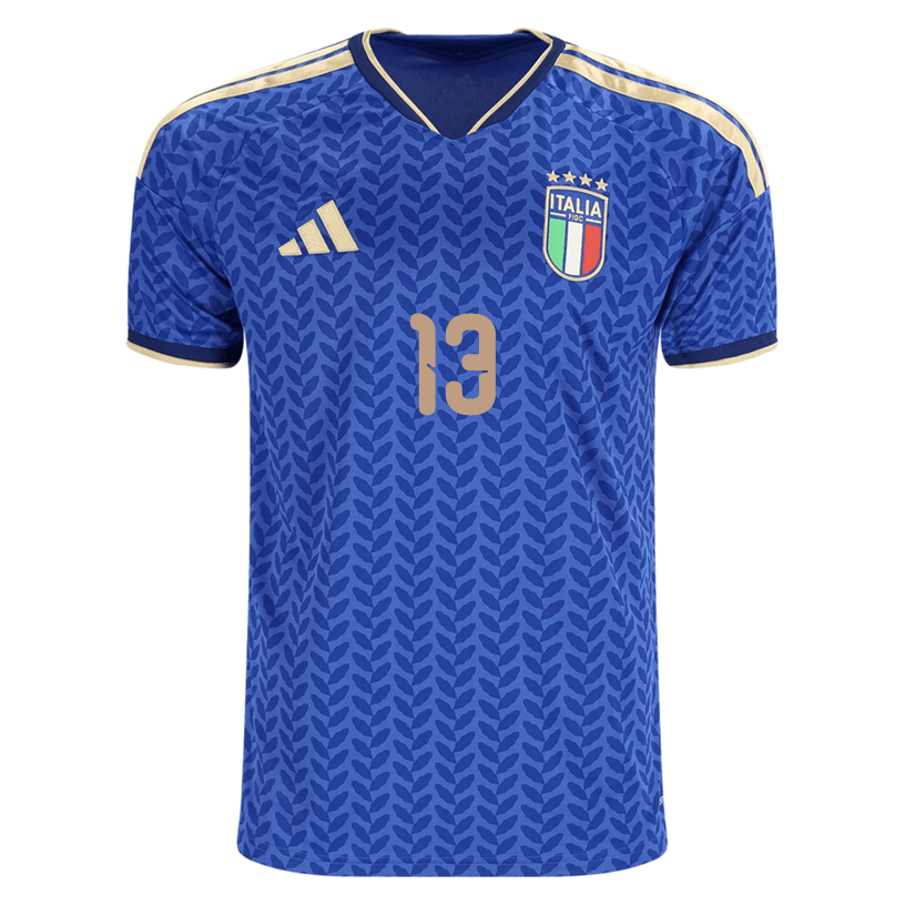 adidas Men's Calafiori Italy Home Stadium Jersey 2026 (Bold Blue)