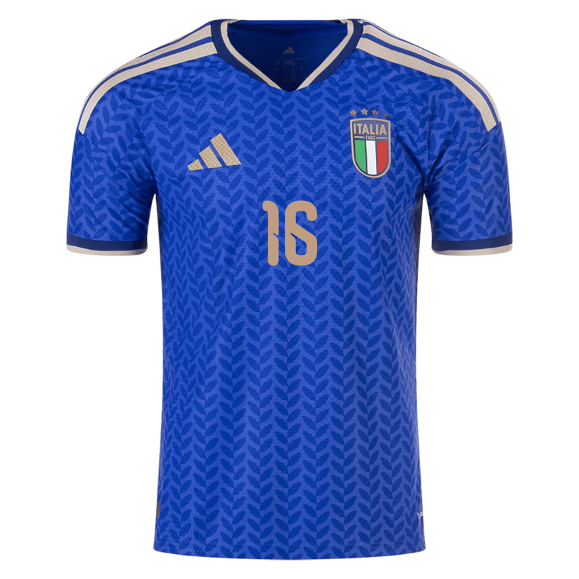 adidas Men's Frattesi Italy 2026 Authentic Home Jersey (Bold Blue)