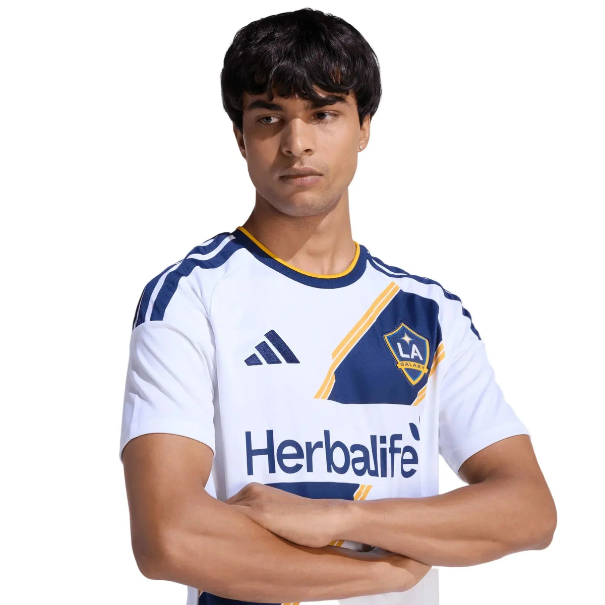 adidas Men's Miller LA Galaxy Home Stadium Jersey 26/27 (White)
