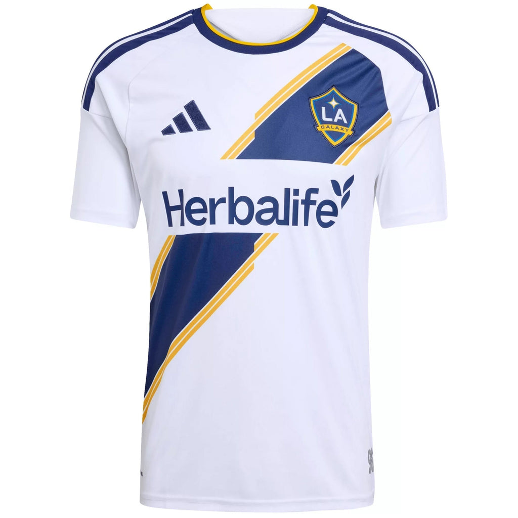 adidas Men's Lepley LA Galaxy Home Stadium Jersey 26/27 (White)