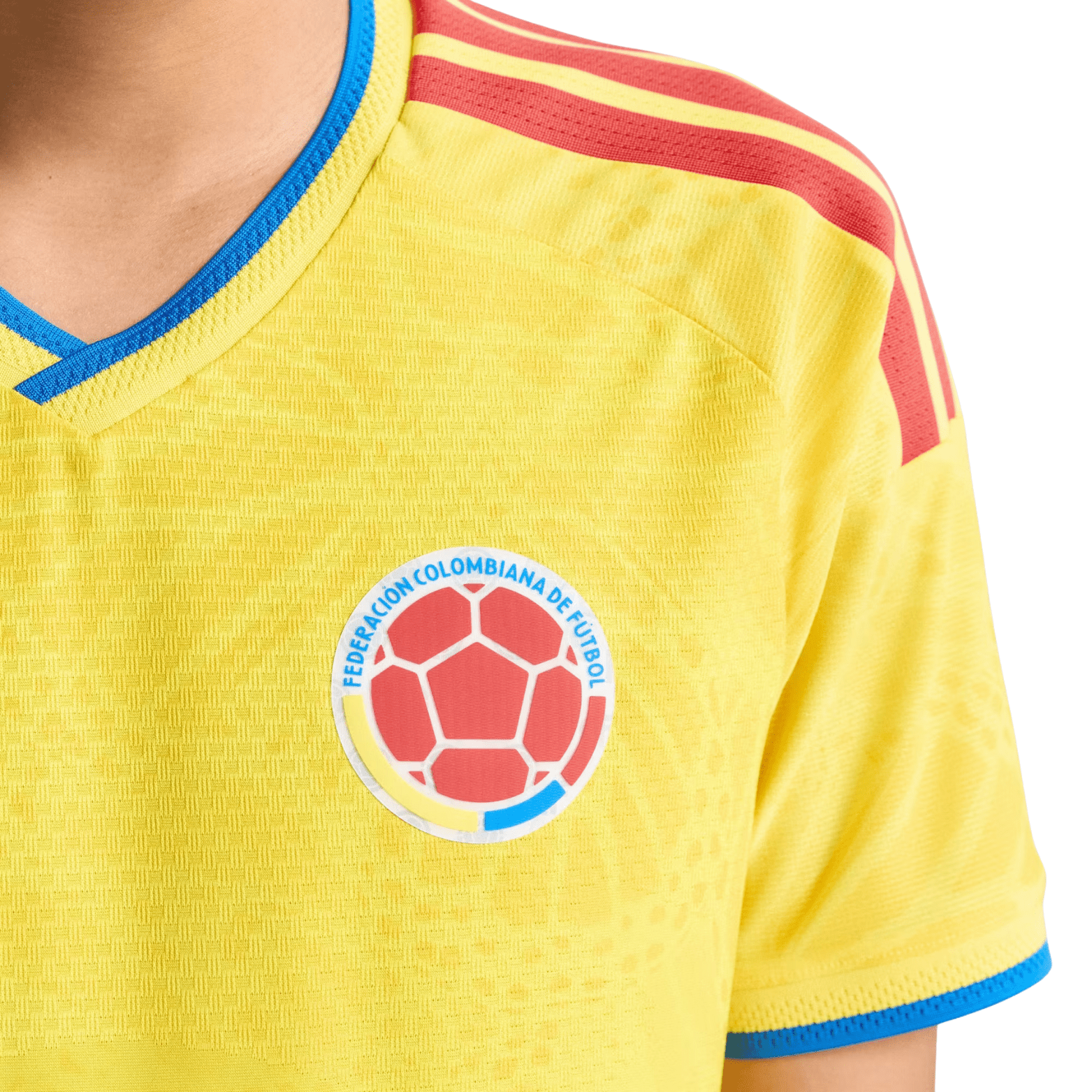 adidas Men's Asprilla Colombia 2026 Authentic Home Jersey (Impact Yellow)