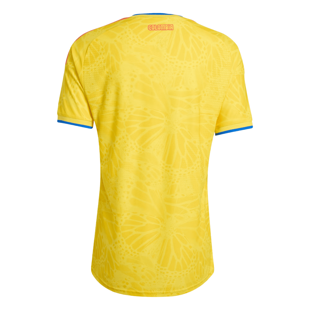 adidas Men's Munoz Colombia 2026 Authentic Home Jersey (Impact Yellow)