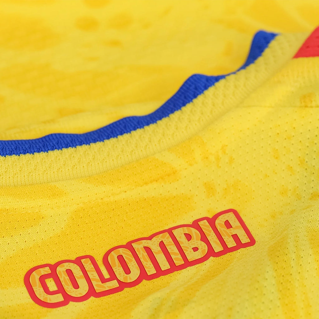 adidas Men's Lerma Colombia 2026 Authentic Home Jersey (Impact Yellow)