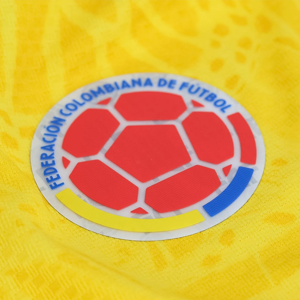 adidas Men's Borja Colombia 2026 Authentic Home Jersey (Impact Yellow)
