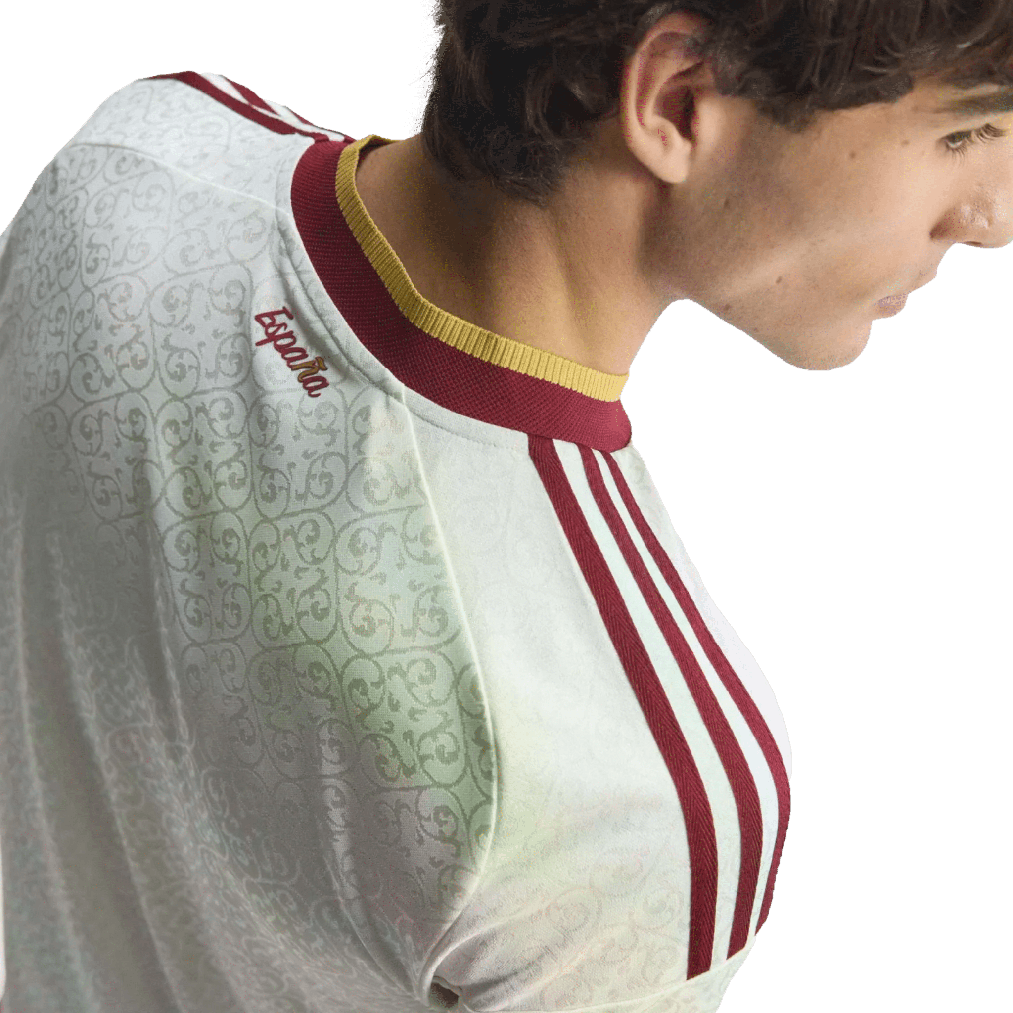 adidas Men's Spain Authentic Dani Olmo Away Jersey 2026 (White)